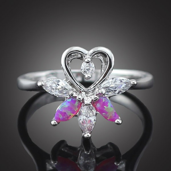 Silversmycken filled ring ROSA Brand Opal - 3