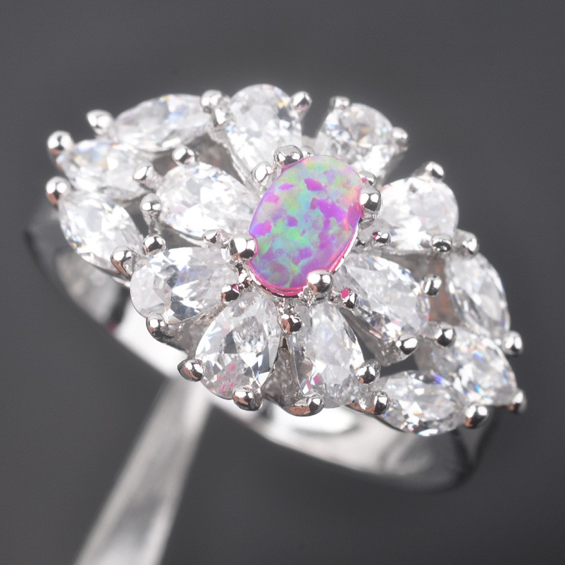 Silversmycken filled ring ROSA Brand Opal - 3