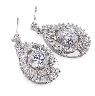 18k Gold Filled CZ Earrings - 2