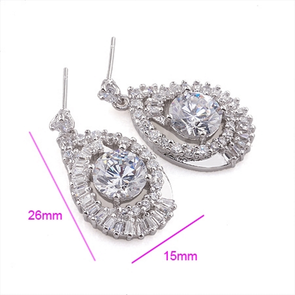 18k Gold Filled CZ Earrings - 4