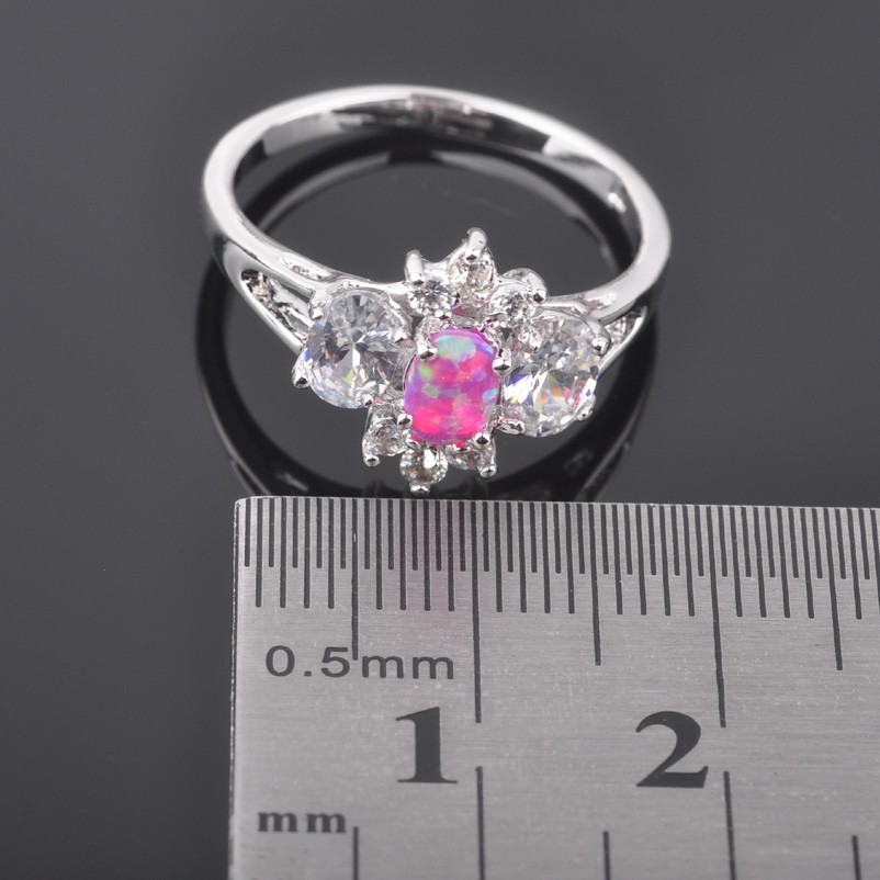 Silversmycken filled ring ROSA Brand Opal - 3