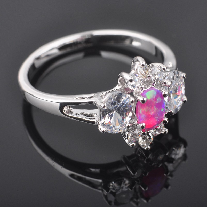 Silversmycken filled ring ROSA Brand Opal - 2