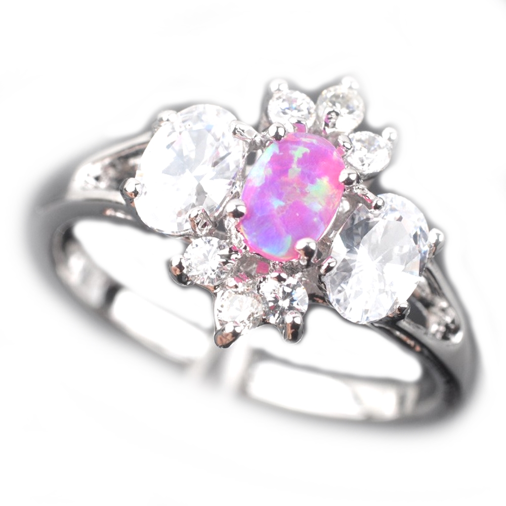 Silversmycken filled ring ROSA Brand Opal - 4