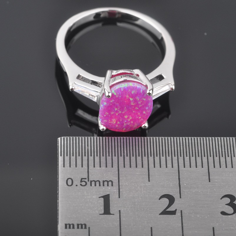 Silversmycken filled ring ROSA Brand Opal - 3