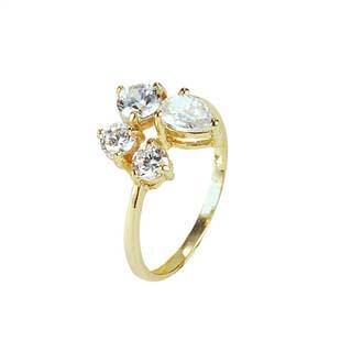 18K Gold Filled CZ Ring - 2