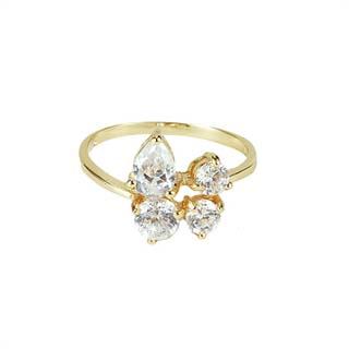 18K Gold Filled CZ Ring - 3