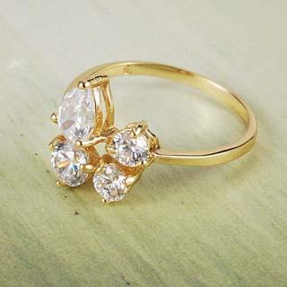 18K Gold Filled CZ Ring