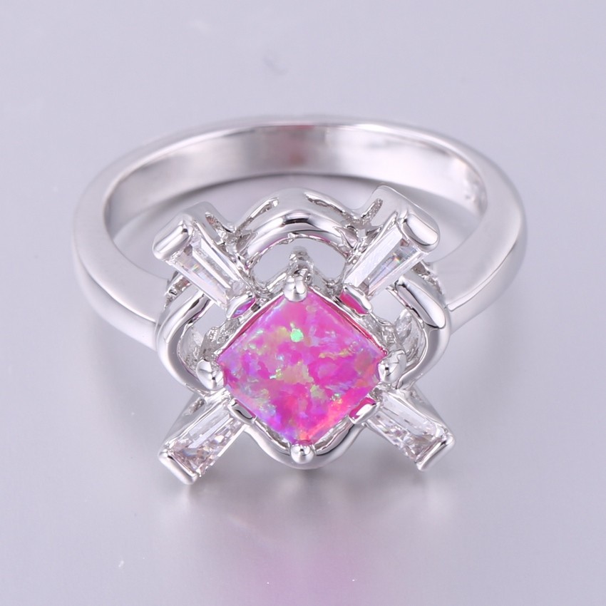 Silversmycken filled ring ROSA Brand Opal