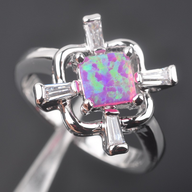 Silversmycken filled ring ROSA Brand Opal - 4