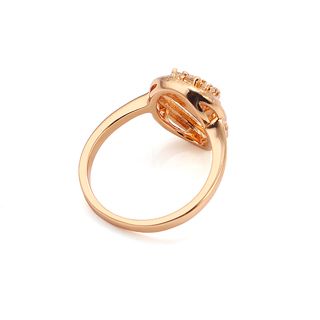 18K Guldfyllda Guld gulddoublé Filled CZ Ring - 3