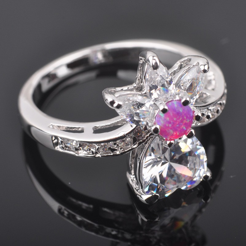 Silversmycken filled ring ROSA Brand Opal - 2