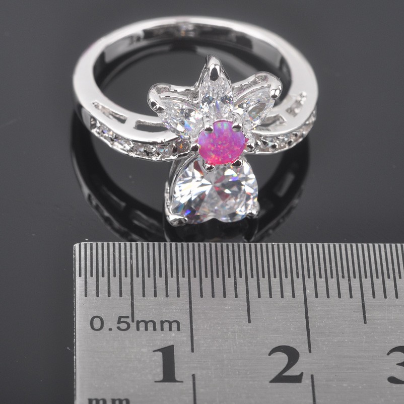 Silversmycken filled ring ROSA Brand Opal - 3
