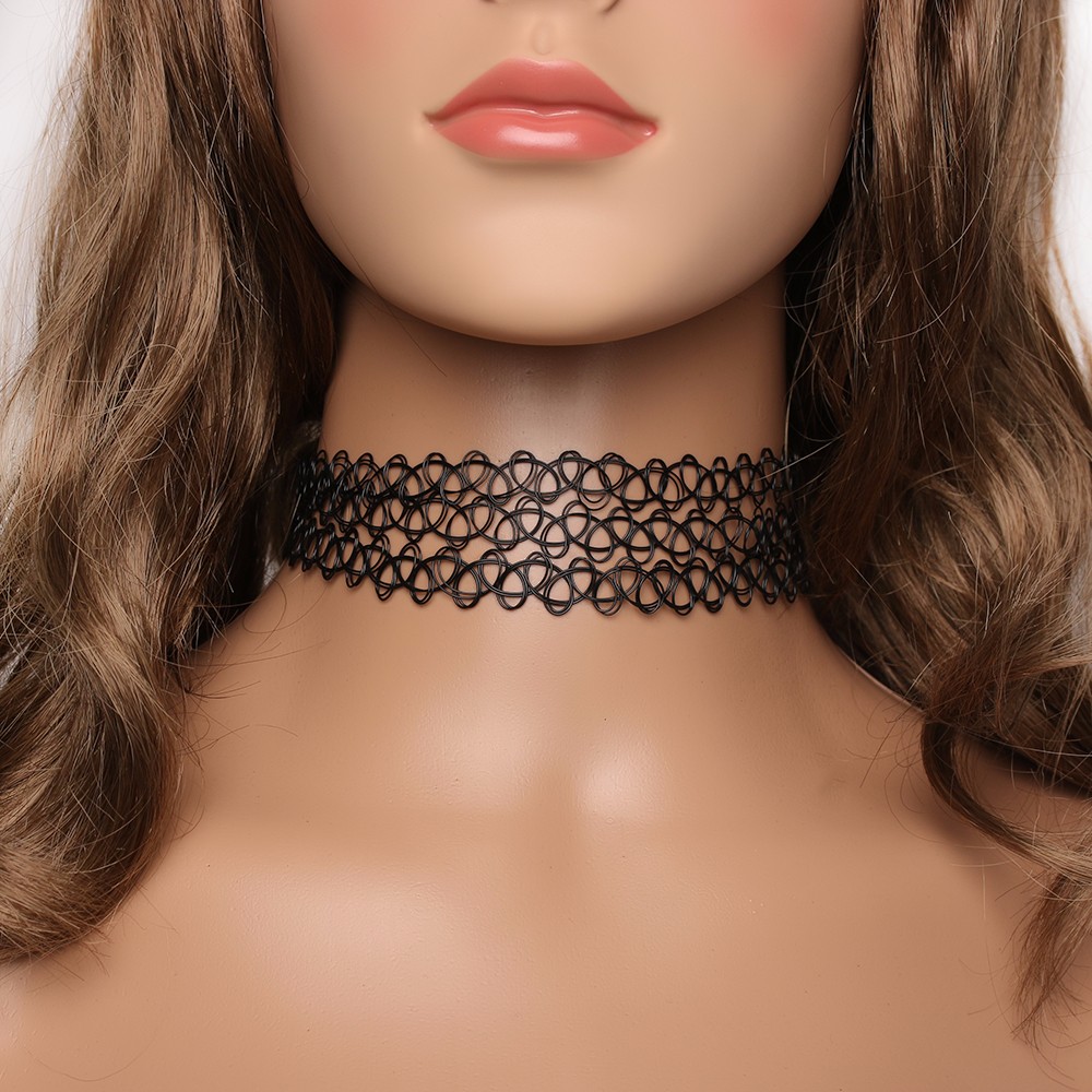 Gotisk spets retro halsband handgjorda