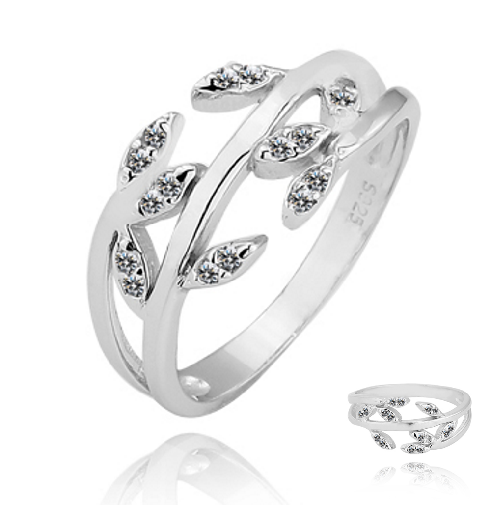 Exclusive 925 Silver .01CT CZ Ring