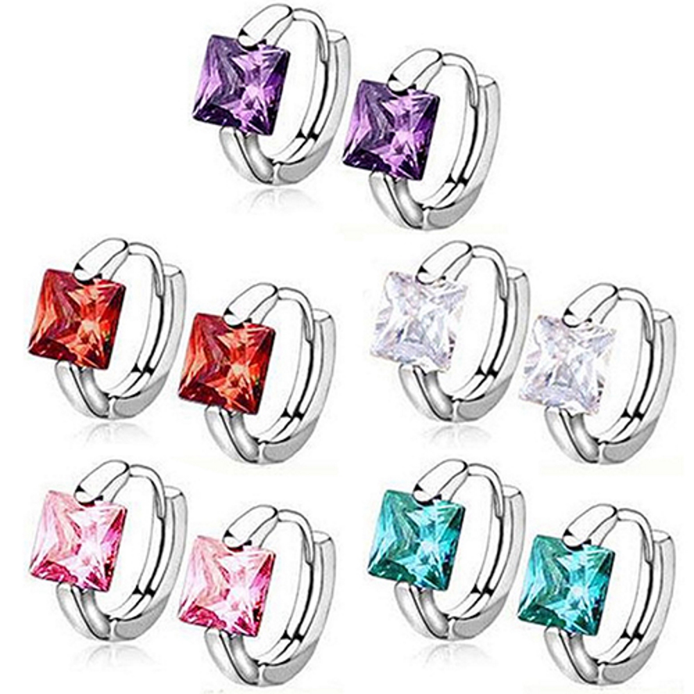 Silver filled earrings Austrian Crysta - 3