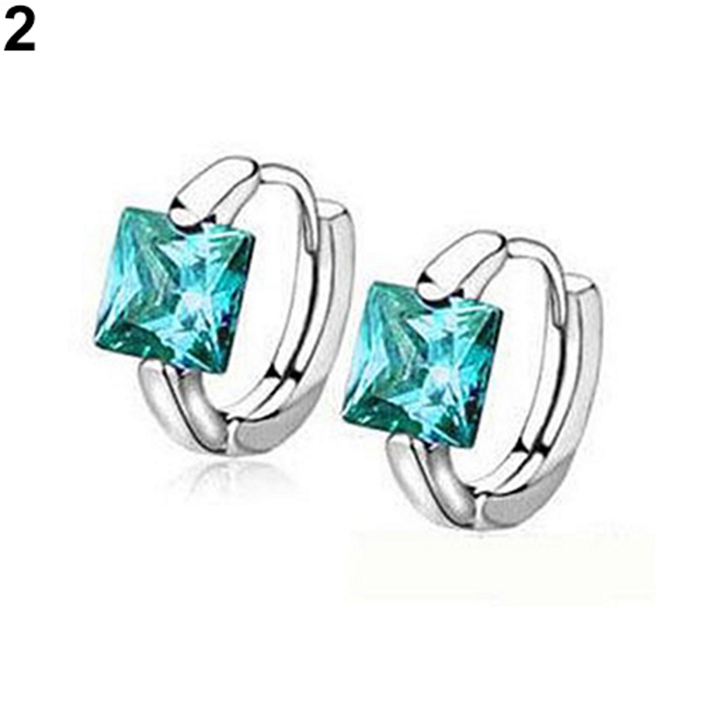Silver filled earrings Austrian Crysta - 4