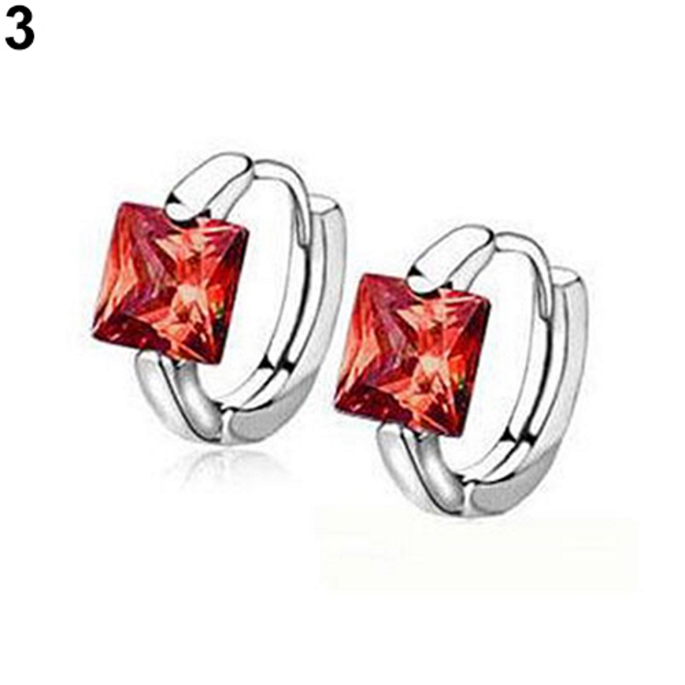 Silver filled earrings Austrian Crysta - 5