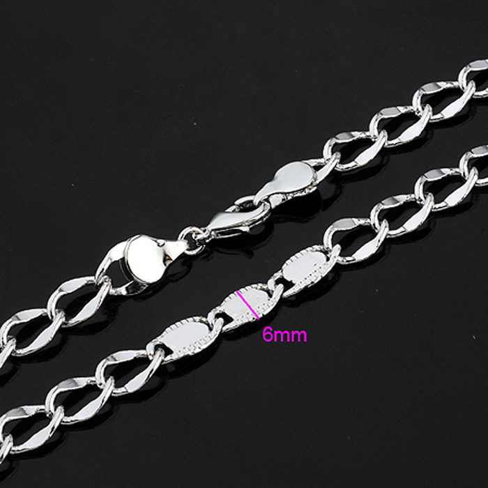 18K White Gold Filled chain - 2