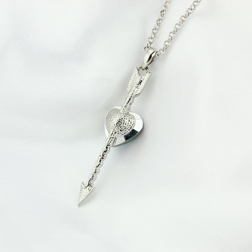 18K Vitguld Guldfyllda Filled gulddoublé HALSBAND Österrikiska Kristall - 3
