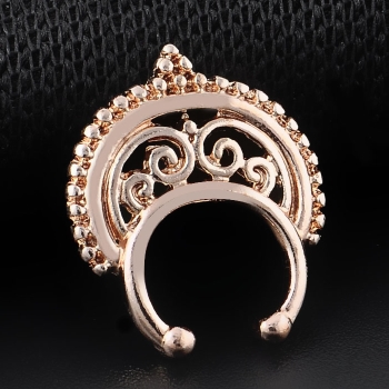 ROSE GOLD Nose Rings Body Piercing Fake Septum Clicker