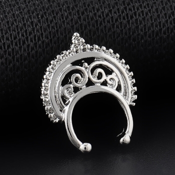 VIT GULD Näsa Ringar piercing falska Septum