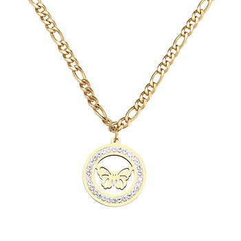Rostfritt stål HALSBAND GULD, SILVER