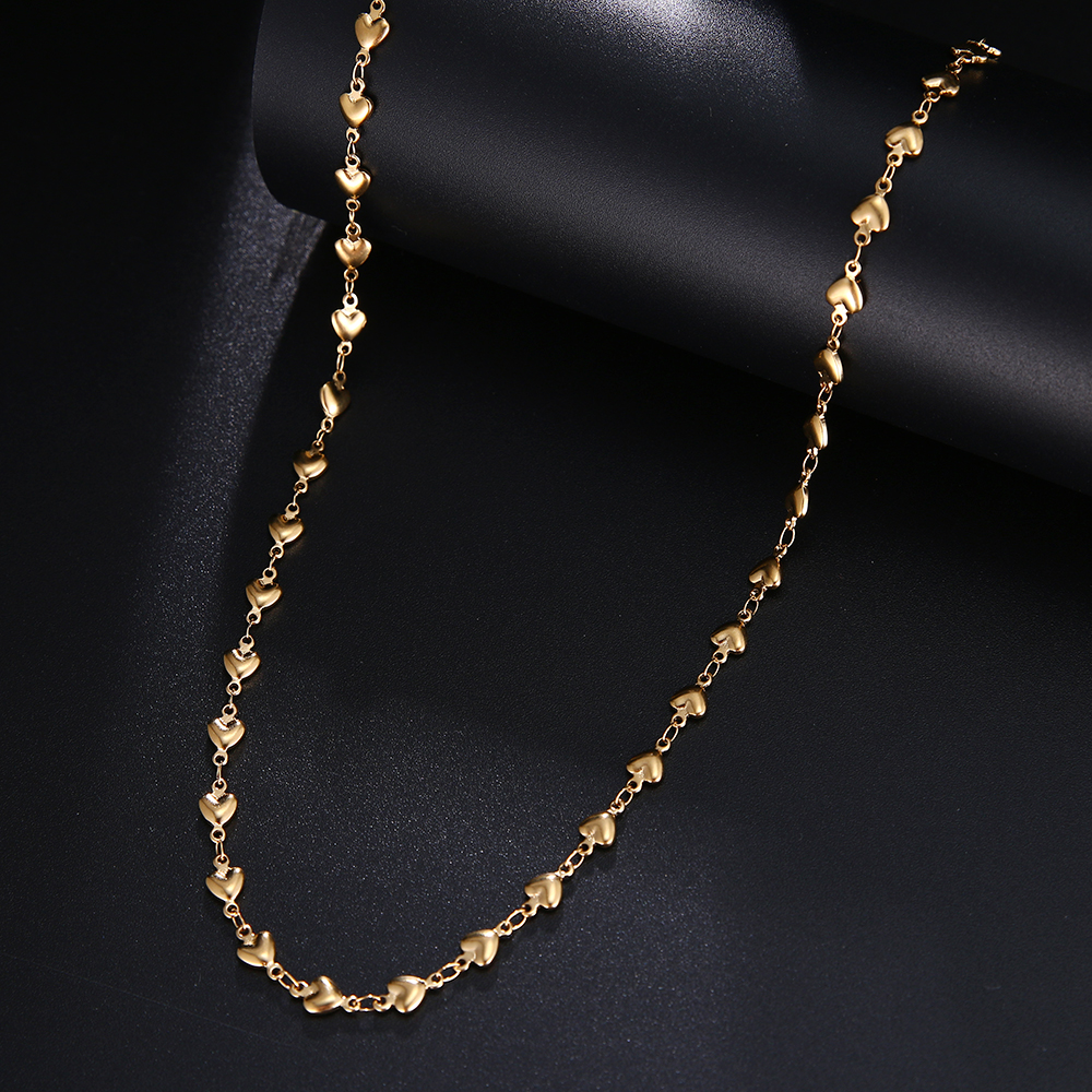 Rostfritt stål HALSBAND GULD, SILVER - 4