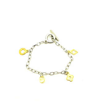Silver pläterat armband Charm