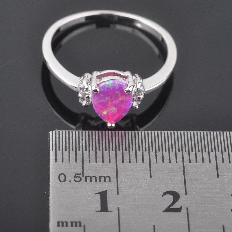 Silversmycken filled ring ROSA Brand Opal - 4