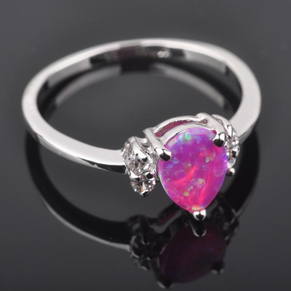 Silversmycken filled ring ROSA Brand Opal - 2