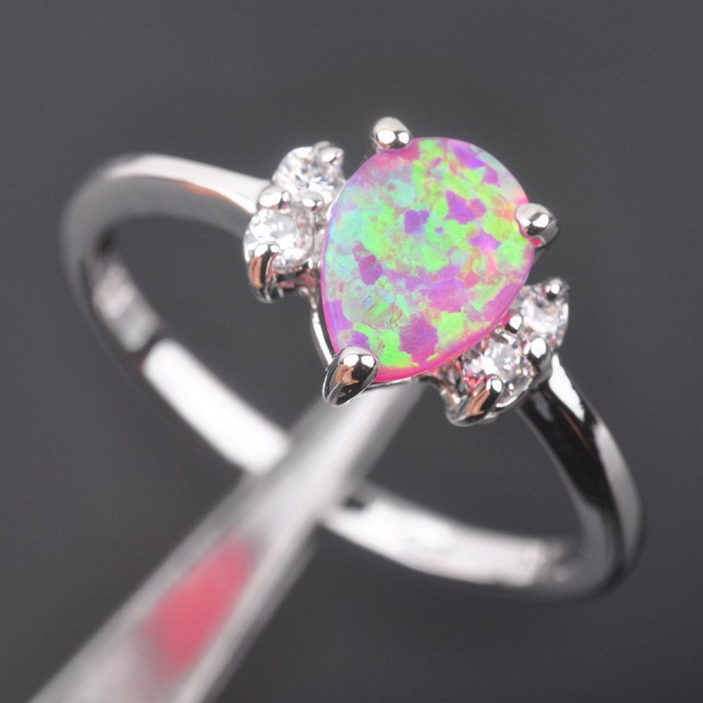 Silversmycken filled ring ROSA Brand Opal - 3