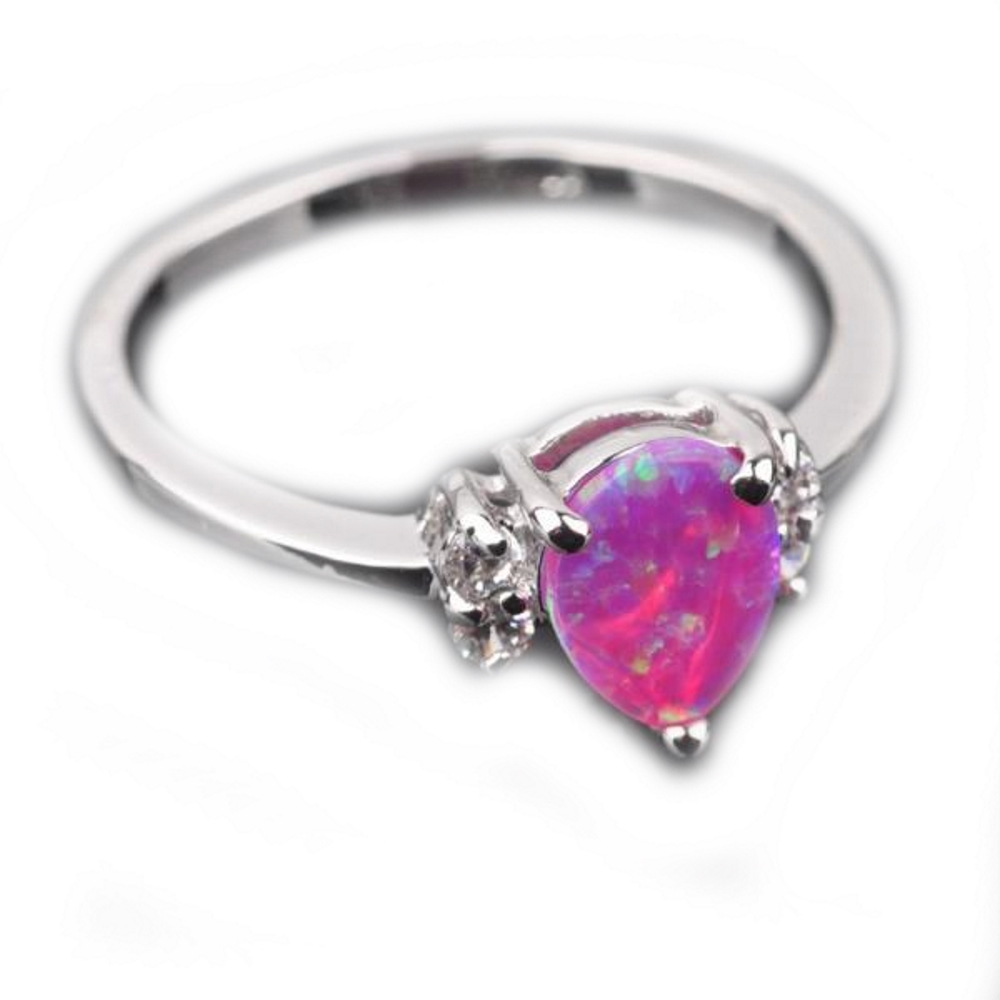 Silversmycken filled ring ROSA Brand Opal