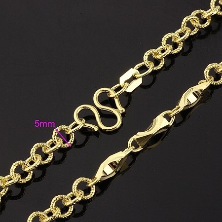 18k gold filled chain necklace - 2