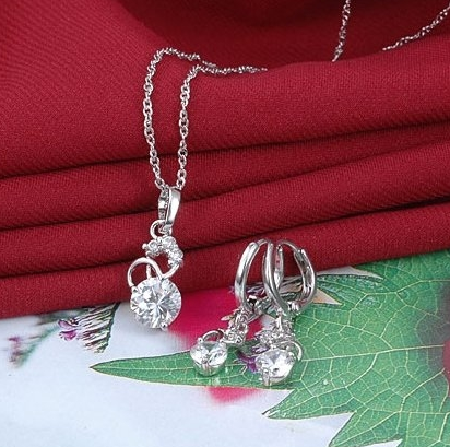 18K Guldfyllda Guld Filled gulddoublé SET CZ - 2
