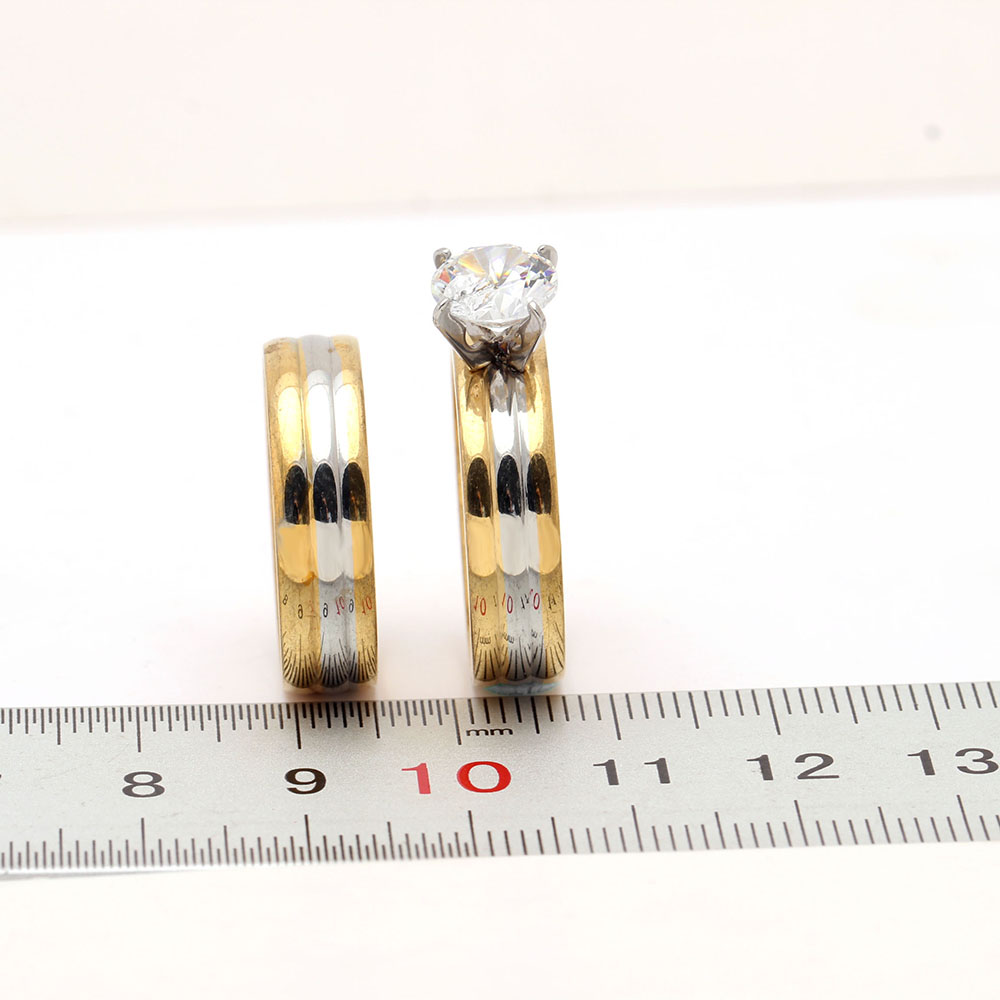 Rostfritt stål ring förlovning - 3