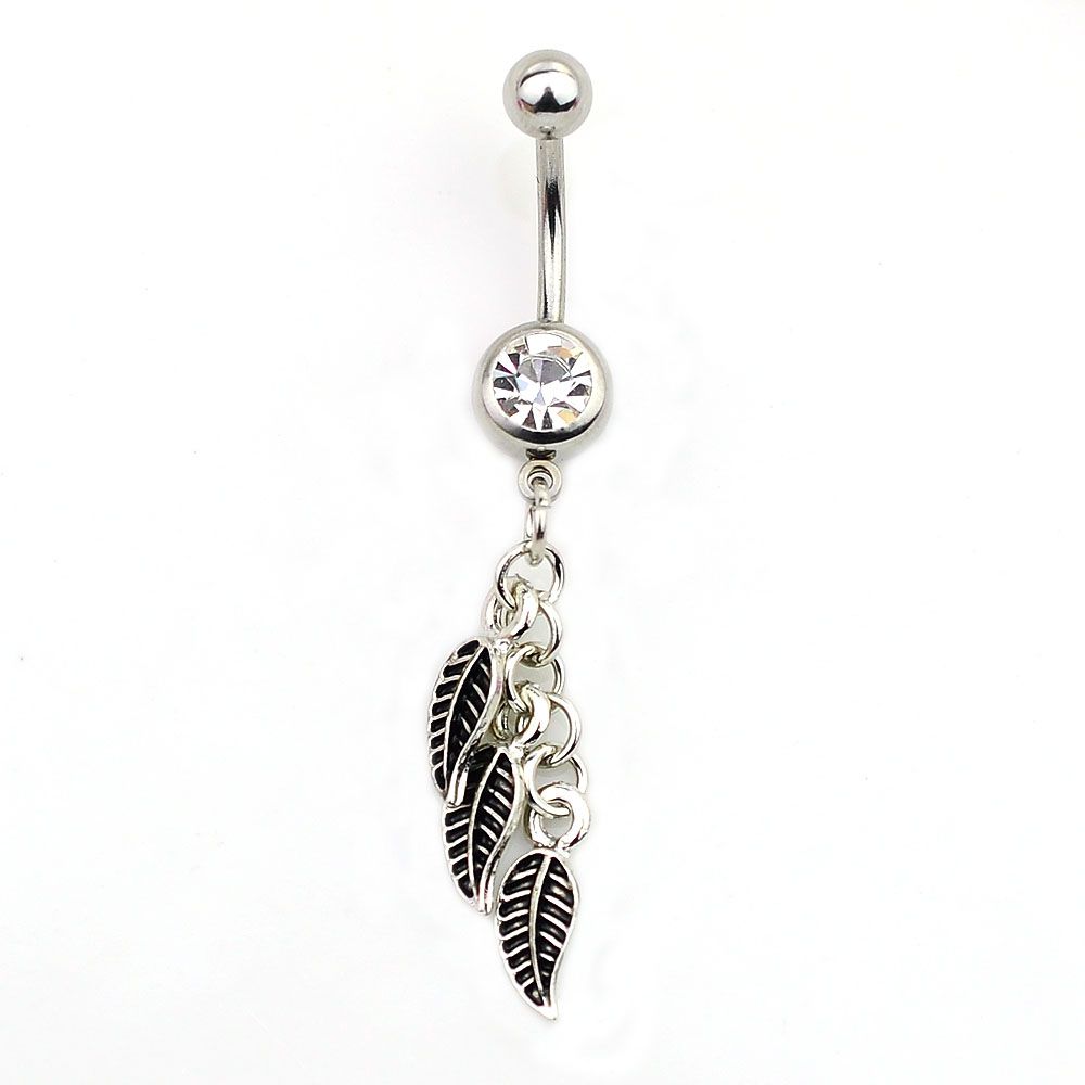 Navelpiercing Tre blad