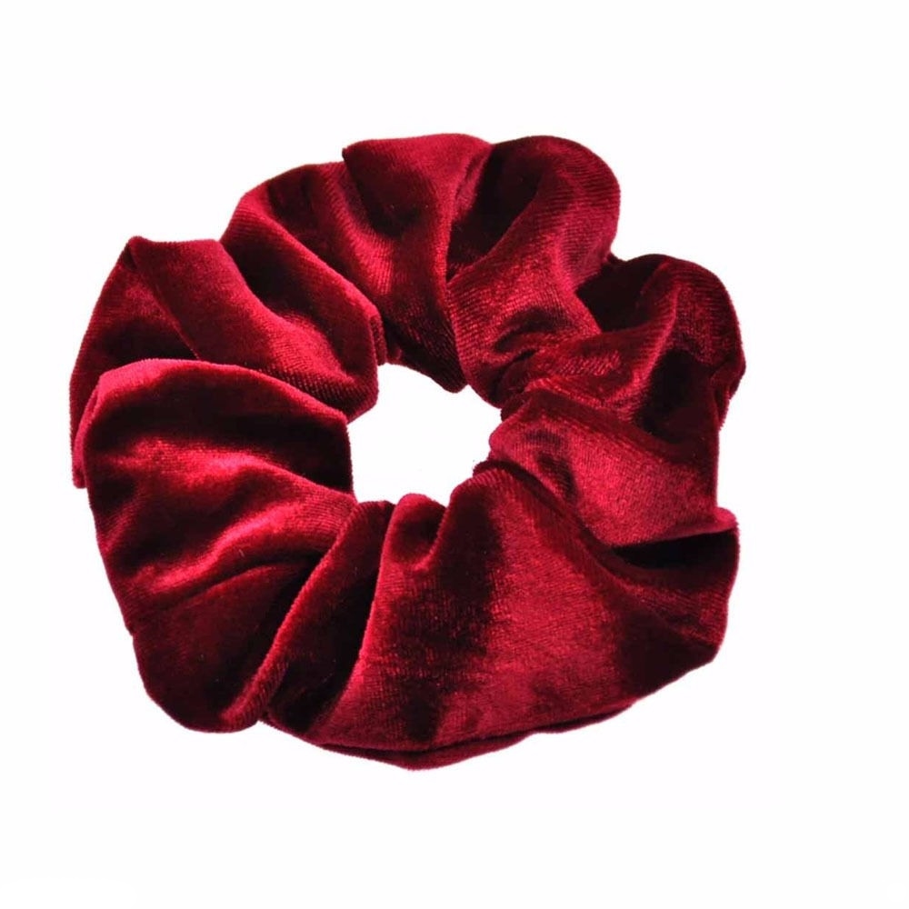 Stora sammet velour elastiska hårband  - 5