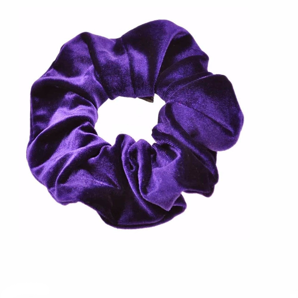 Stora sammet velour elastiska hårband  - 7