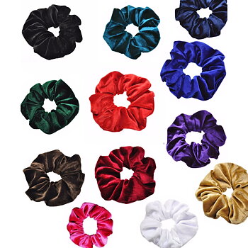 Stora sammet velour elastiska hårband 