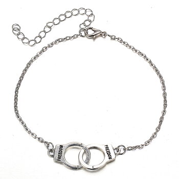 Fotlänk  armband  GULD/SILVER