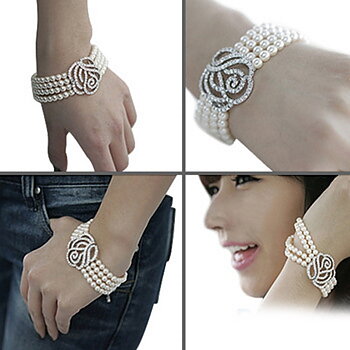 Blomma pärla Armband