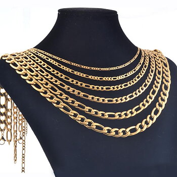 Rostfritt stål halsband + armband Set 3mm