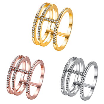 Guldpläterad RING Cubic Zirconia
