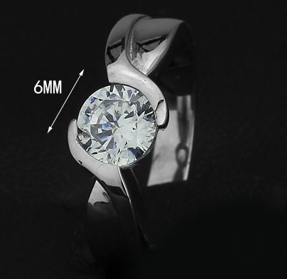 316L rostfritt stål Lady ring