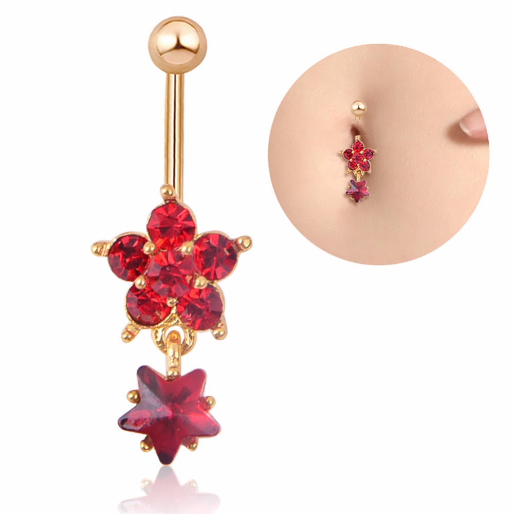 Navelpiercing blomma - 4
