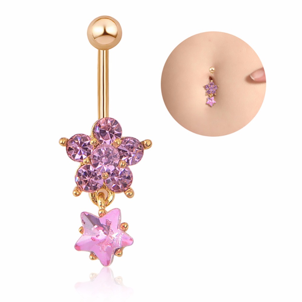Navelpiercing blomma - 2