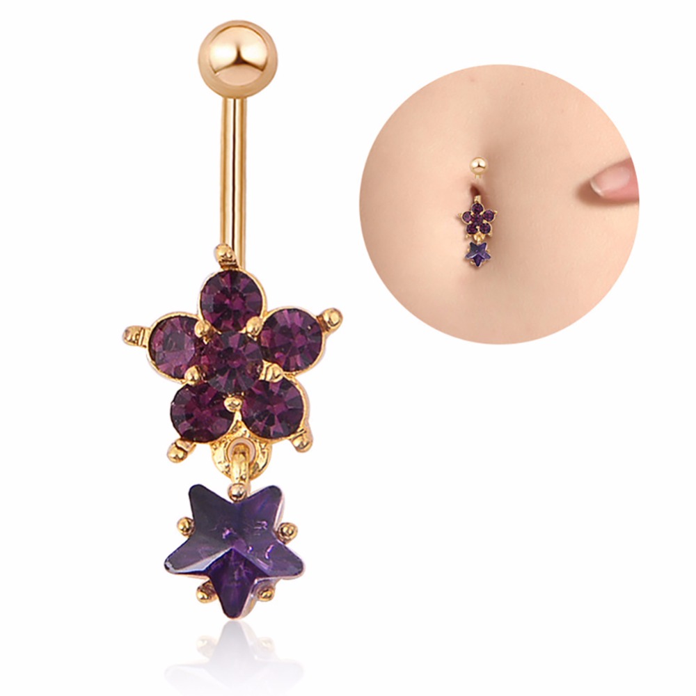 Navelpiercing blomma - 3
