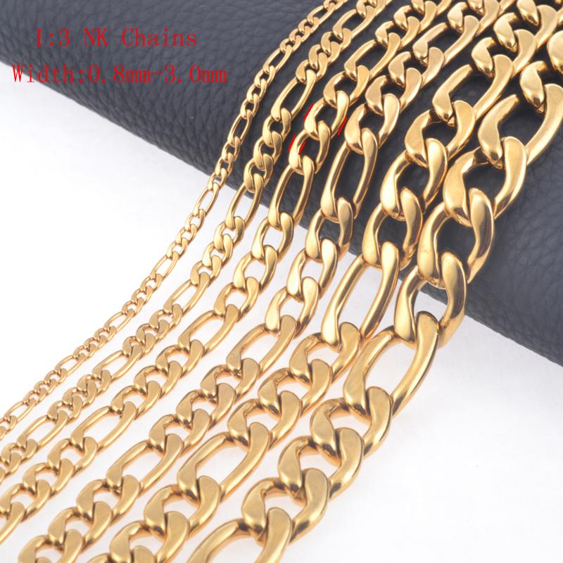 Rostfritt stål halsband + armband Set 11mm - 4