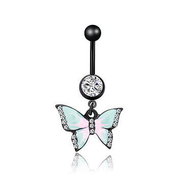 Navel Belly Button Ring Body Piercing Butterfly