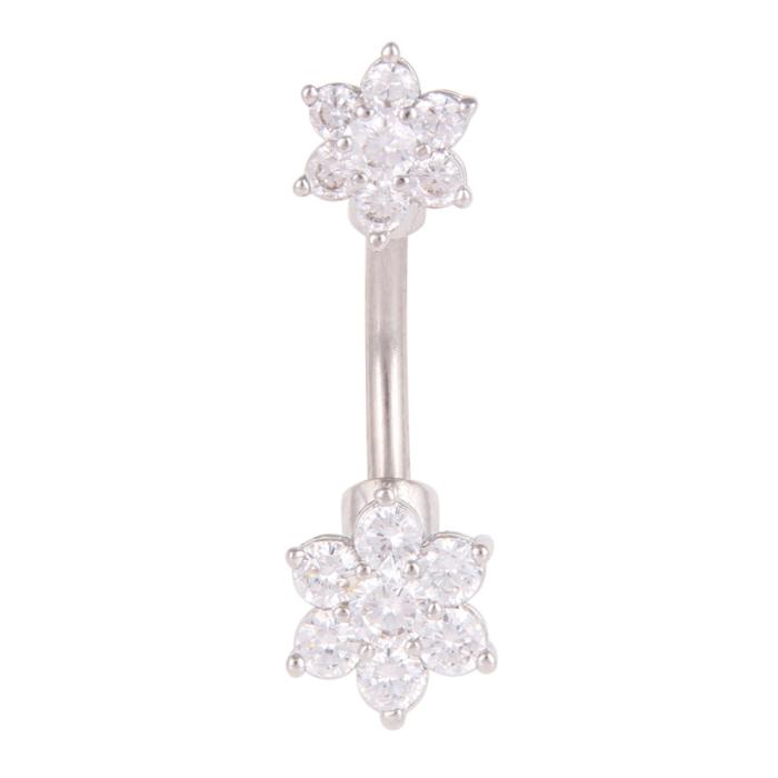 Navelpiercing blomma